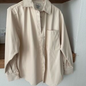 a new day Women's Tan Leather Jacket